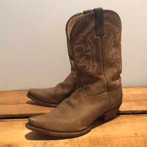 Tony Lama brown cowboy boots